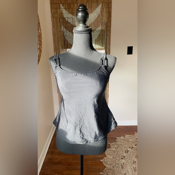 Black Swim Top - Picture 2 of 8